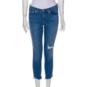 rag & bone Capri Mid-Rise Step Hem Skinny Jeans